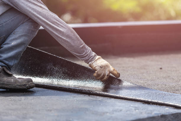 Professional Basement Waterproofing technician working in Goldvein, VA